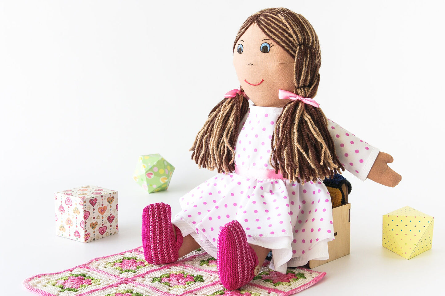 Handmade Ethnic Doll Rag Doll with Clothes