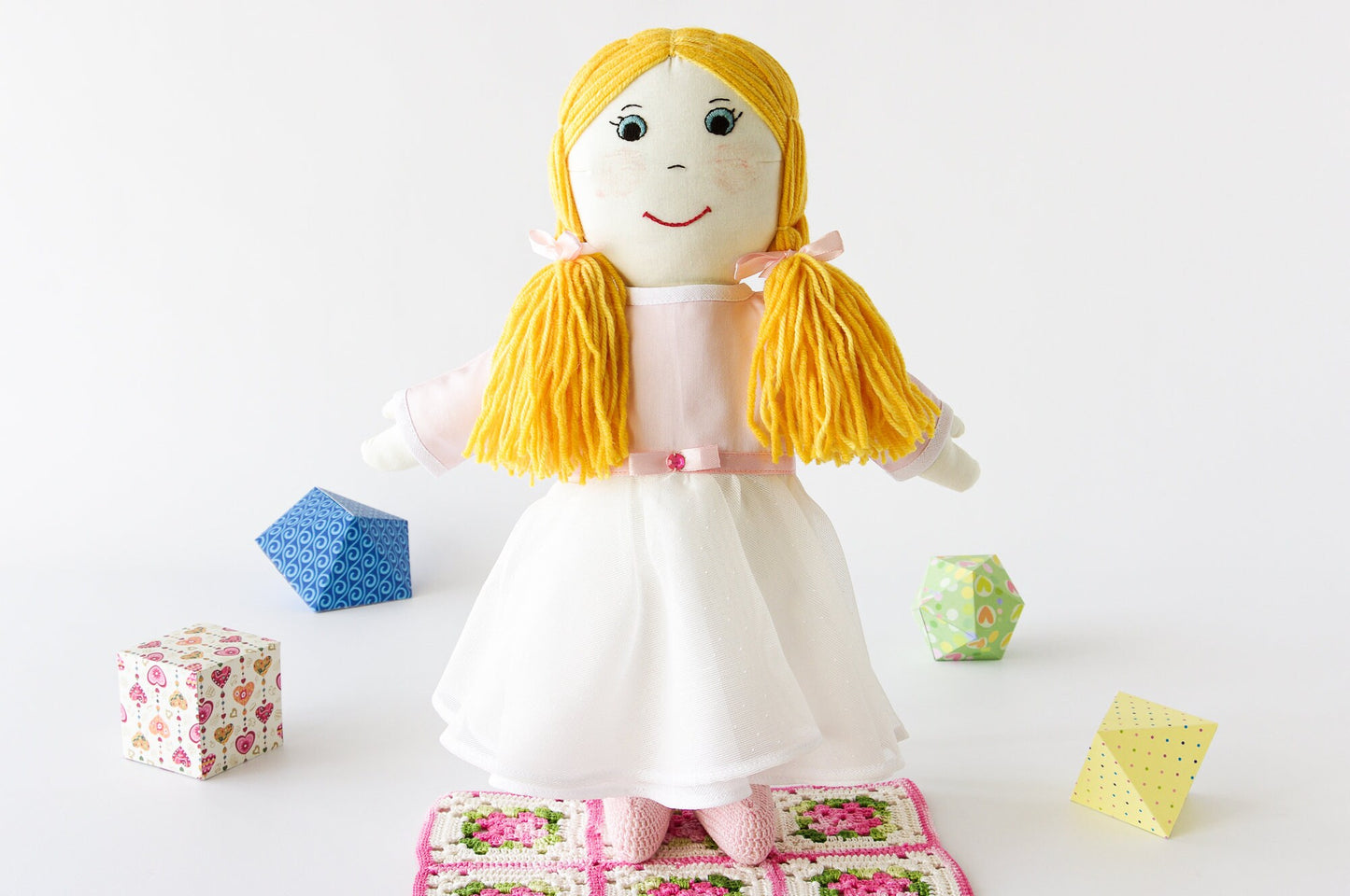 Handmade Ballerina Cloth Rag Doll Soft Toy