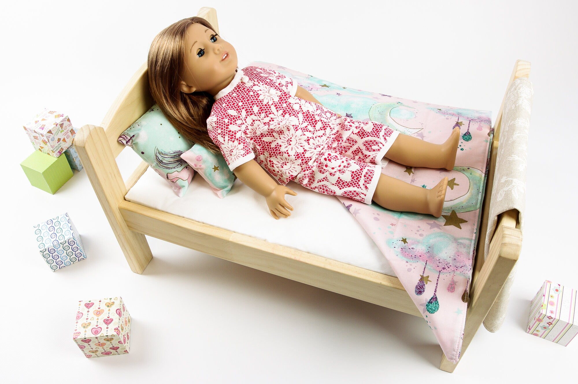 American girl clearance doll bed sheets