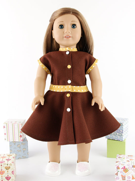 Circle Dress for American Girl Doll Summer Doll Clothes