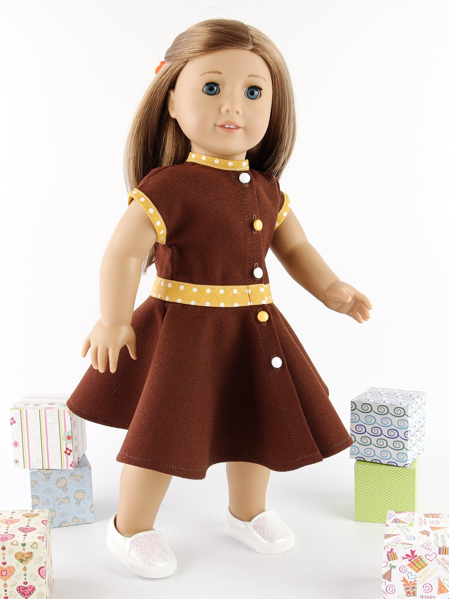 Circle Dress for American Girl Doll Summer Doll Clothes