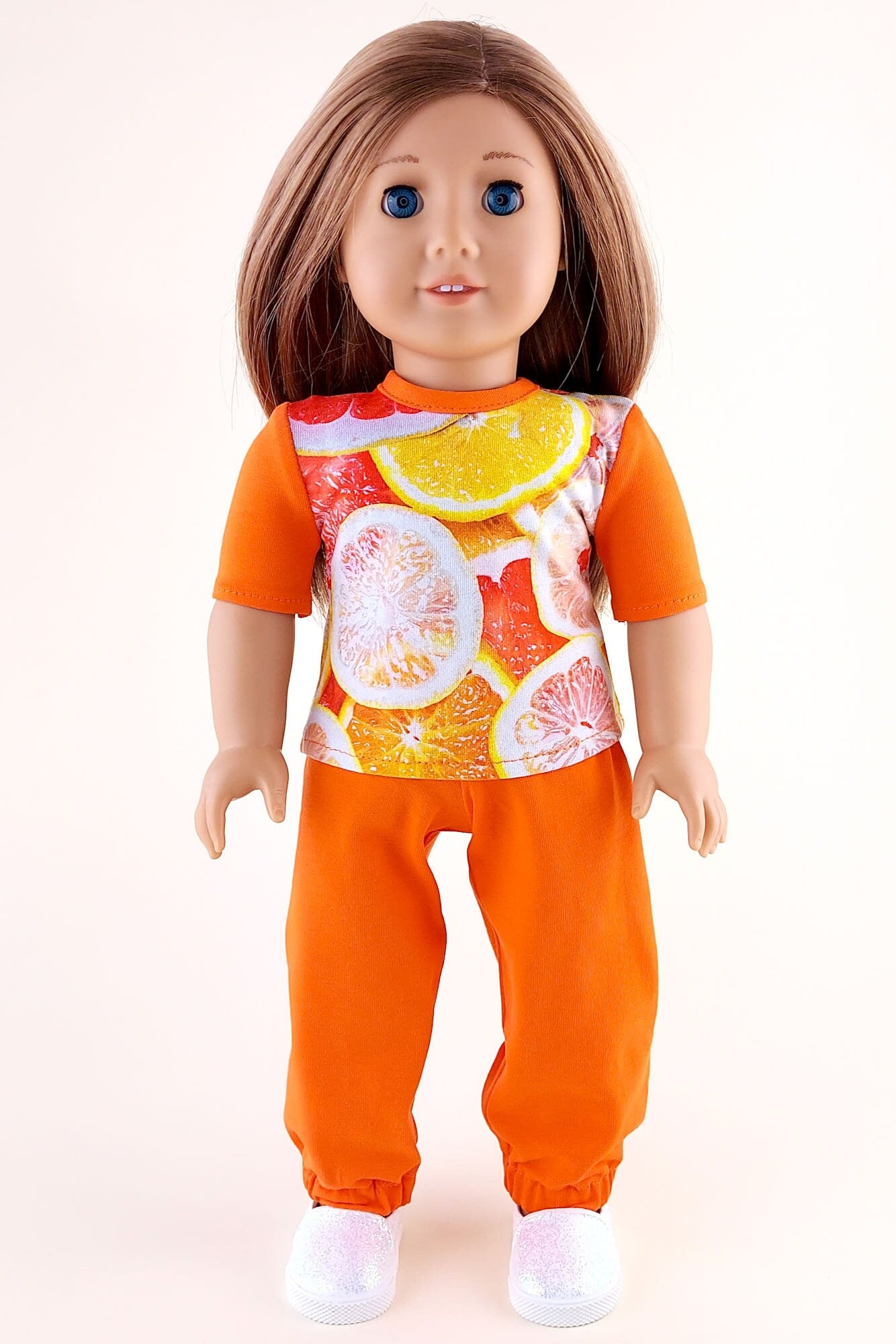 American Girl Doll Pajama Orange Sweatpants and T-shirt for Dolls 18 I – My  Kind Toys