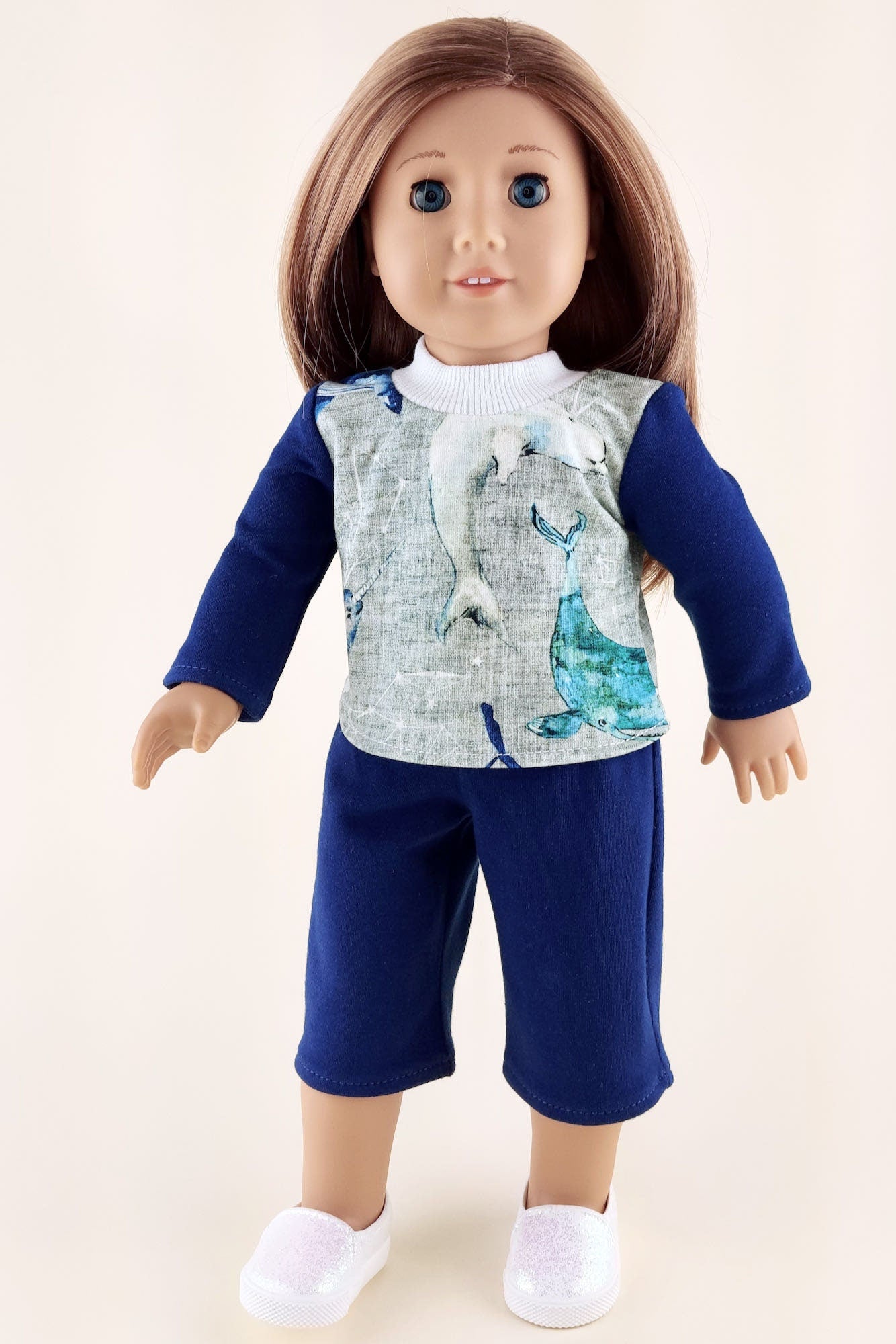 American Girl Doll Pajama - Blue Sweatpants and Sweatshirt