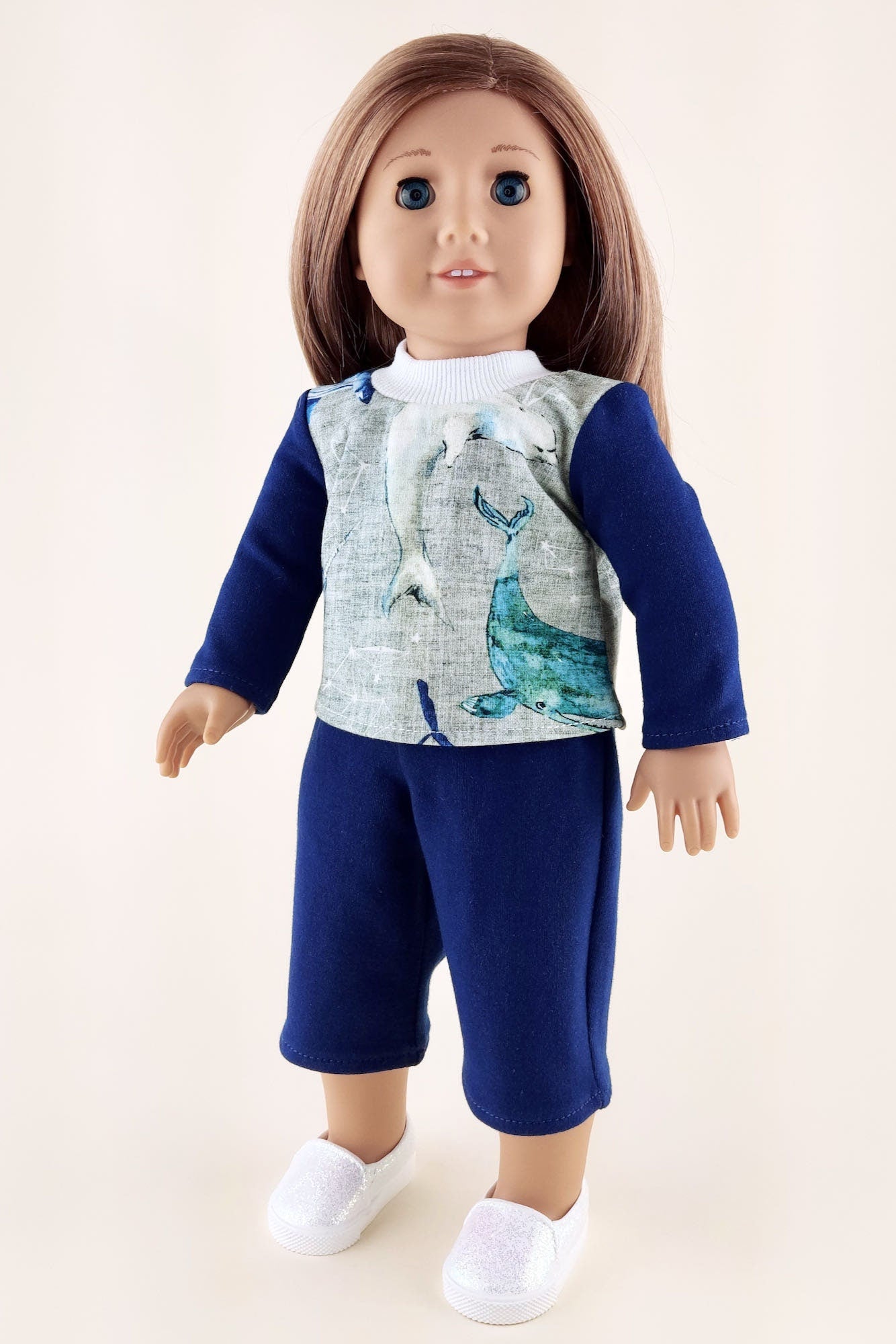 American Girl Doll Pajama - Blue Sweatpants and Sweatshirt