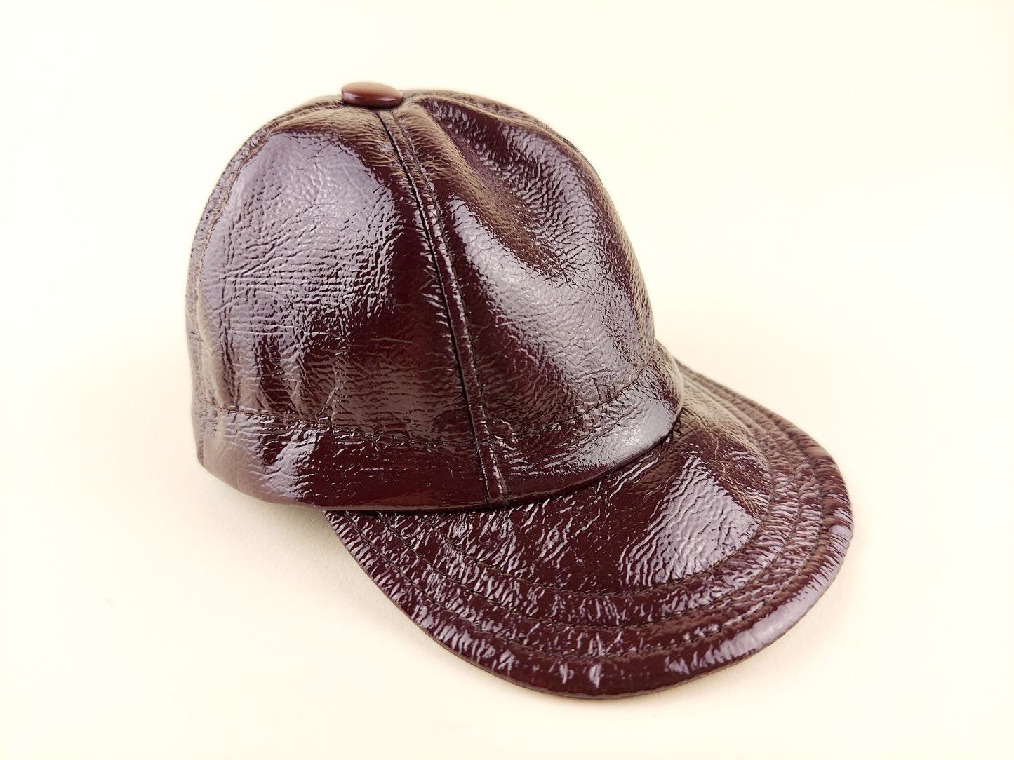 American Girl Doll Faux Leather Baseball Cap