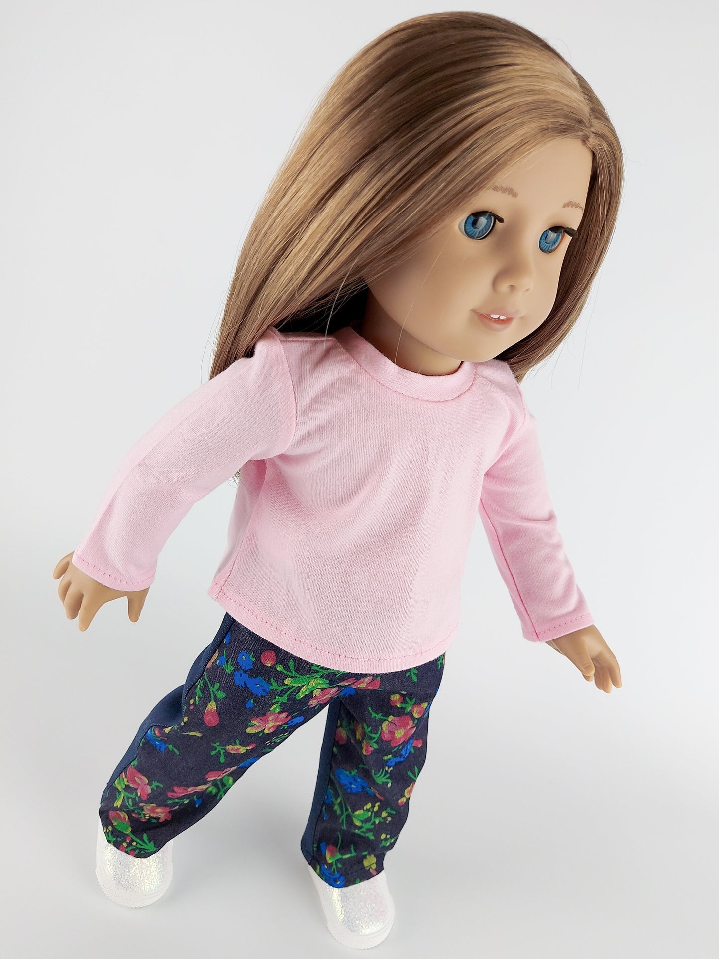 Sweatshirt and Denim Pants for American Girl Doll 18 Inch Doll Clothes Set