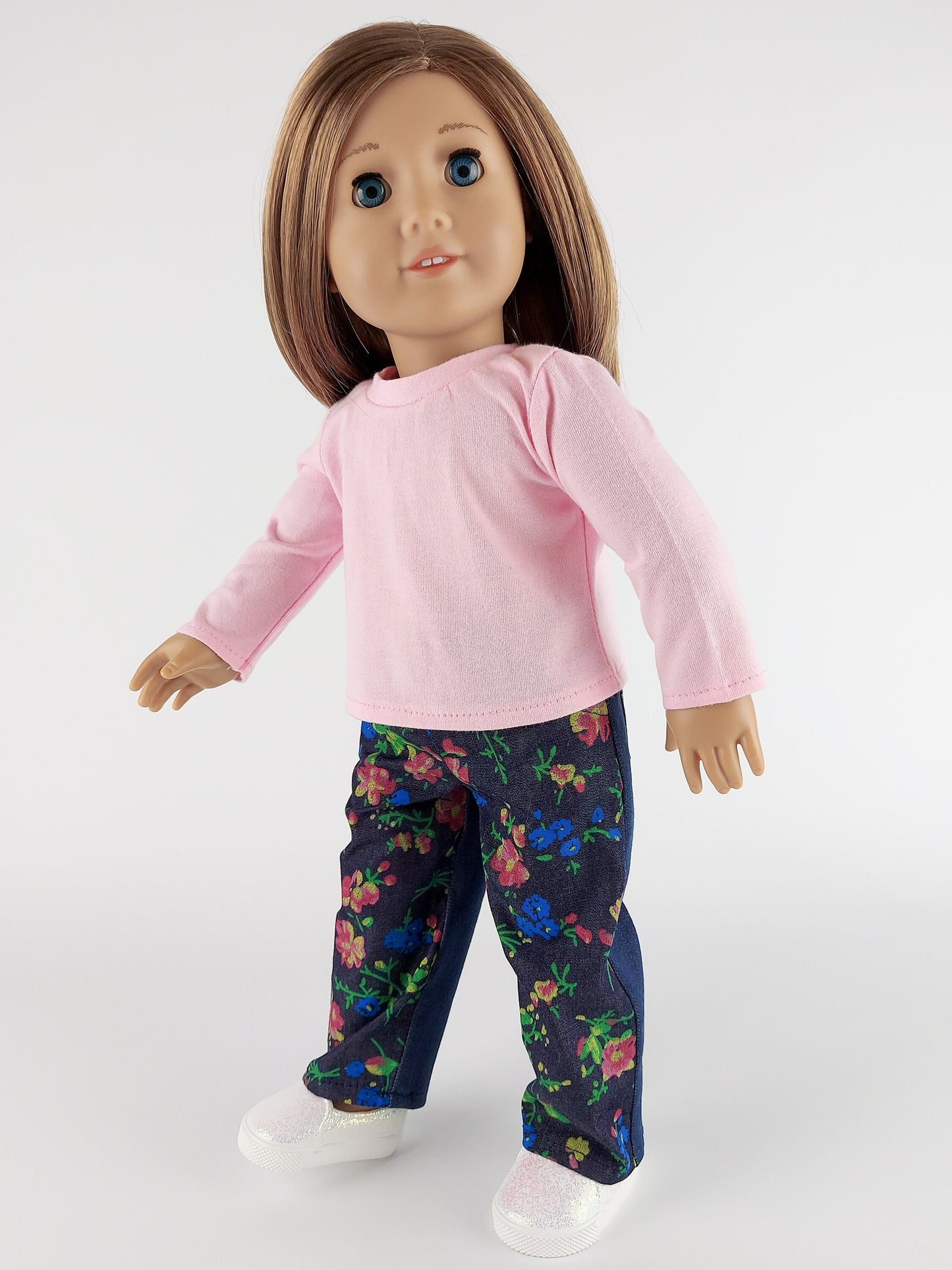 Sweatshirt and Denim Pants for American Girl Doll 18 Inch Doll Clothes Set