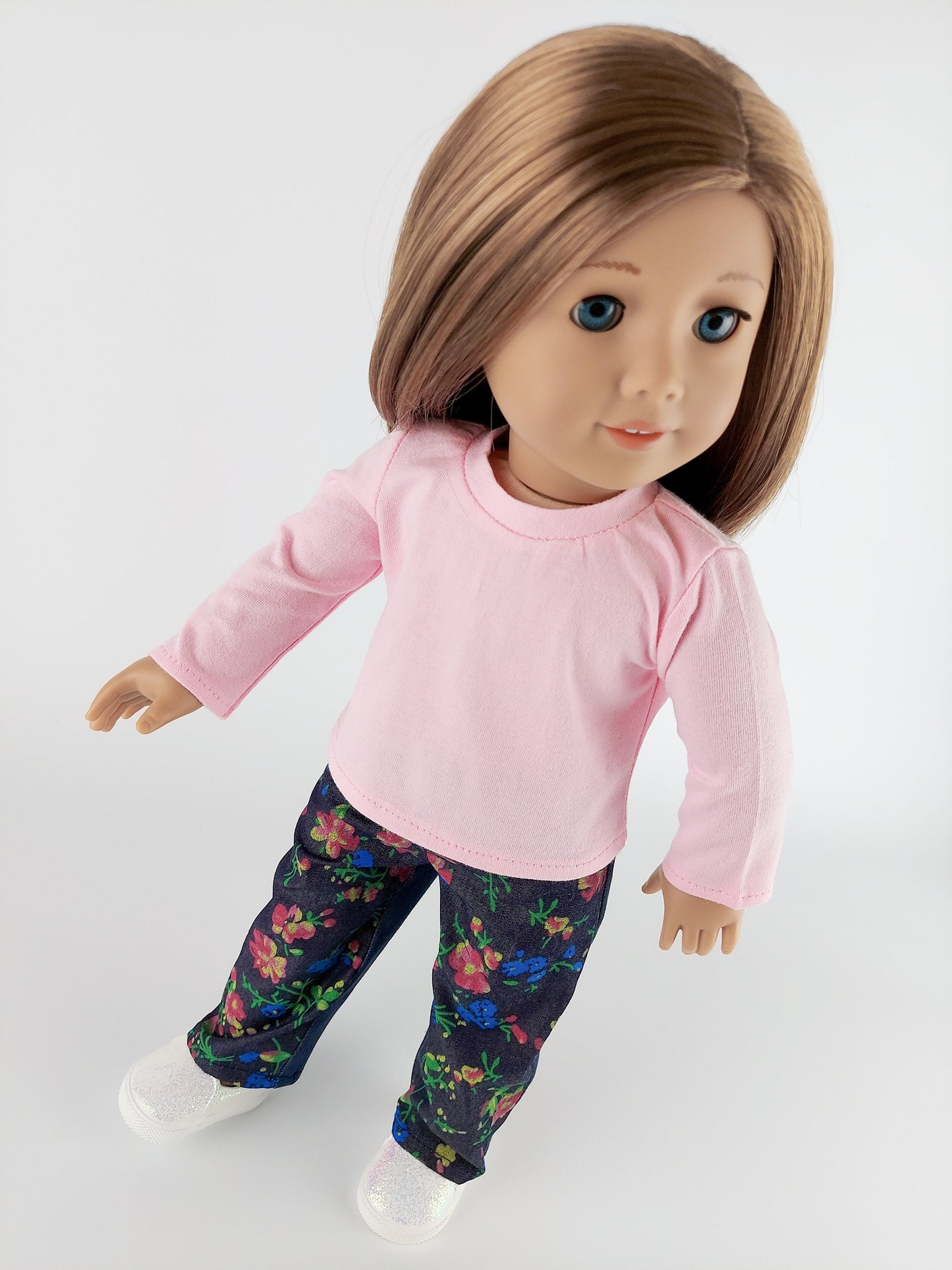 Sweatshirt and Denim Pants for American Girl Doll 18 Inch Doll Clothes Set