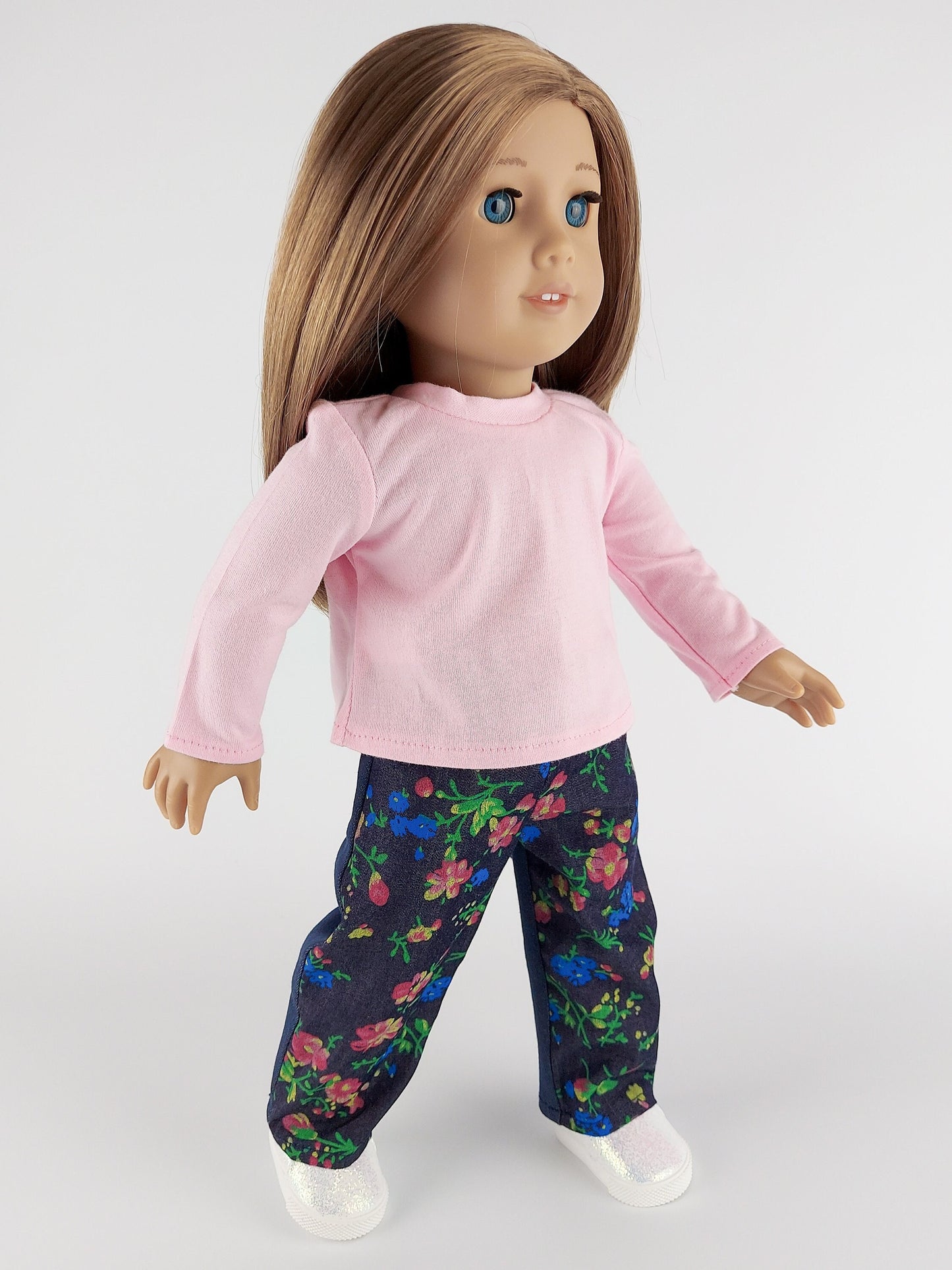 Sweatshirt and Denim Pants for American Girl Doll 18 Inch Doll Clothes Set