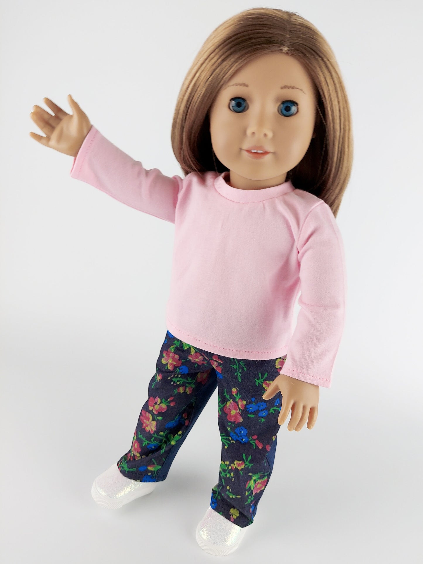 Sweatshirt and Denim Pants for American Girl Doll 18 Inch Doll Clothes Set