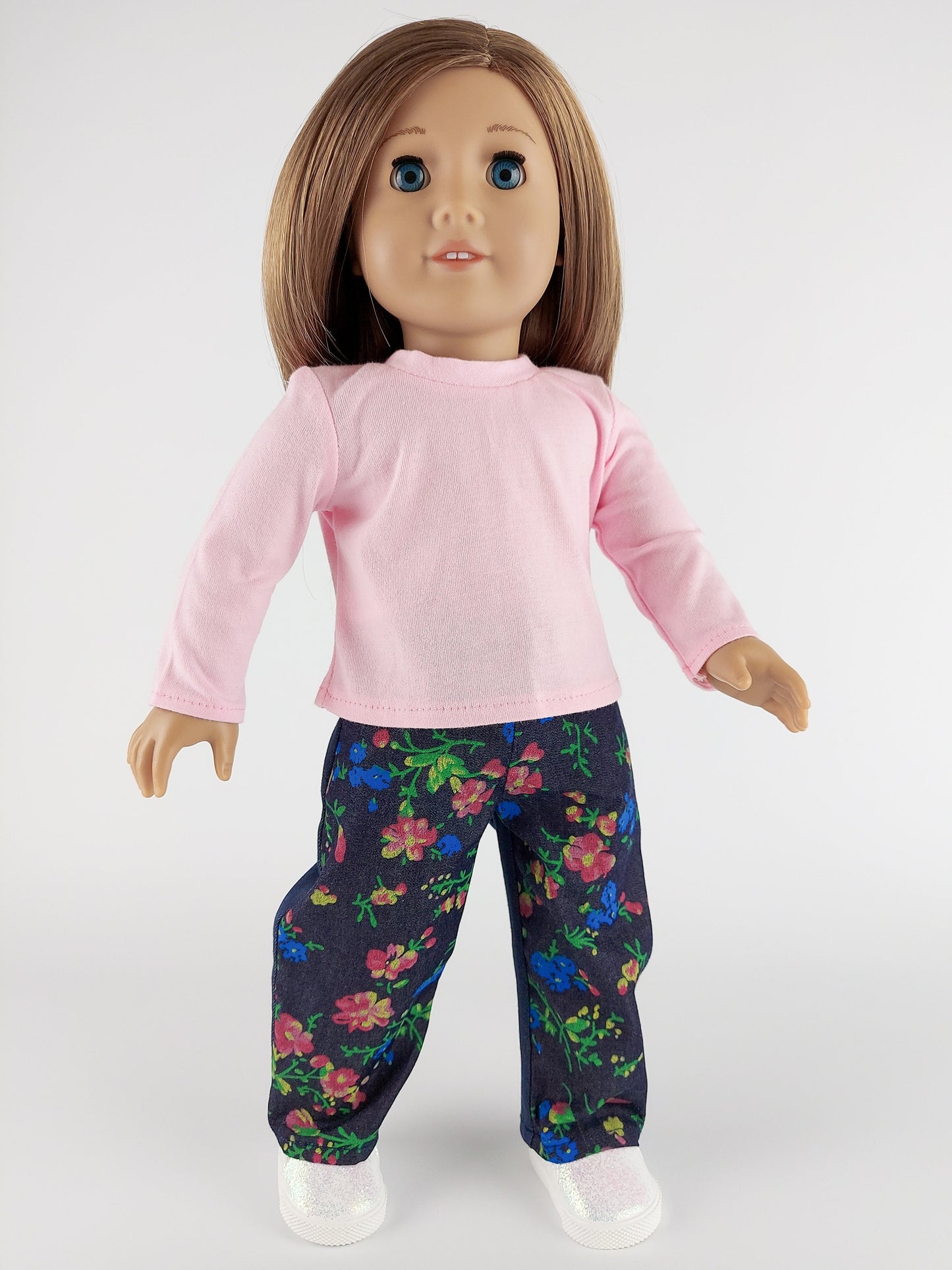 Sweatshirt and Denim Pants for American Girl Doll 18 Inch Doll Clothes Set